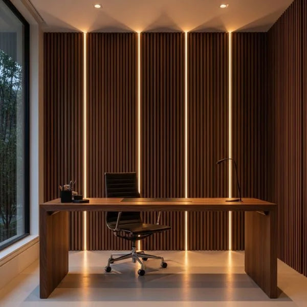 Flexibles Akustik Lamellenpanel – 270 × 110 cm