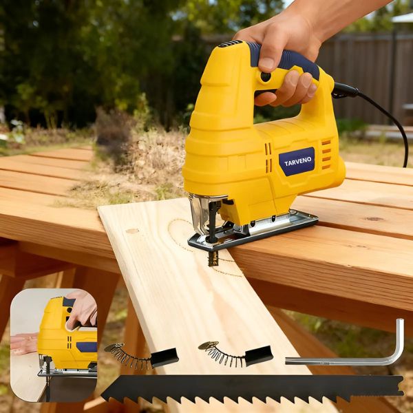 Scie sauteuse de précision pour panneaux muraux et bois