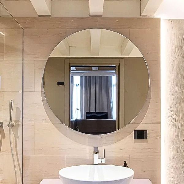 Miroir LED rond pour décoration murale
