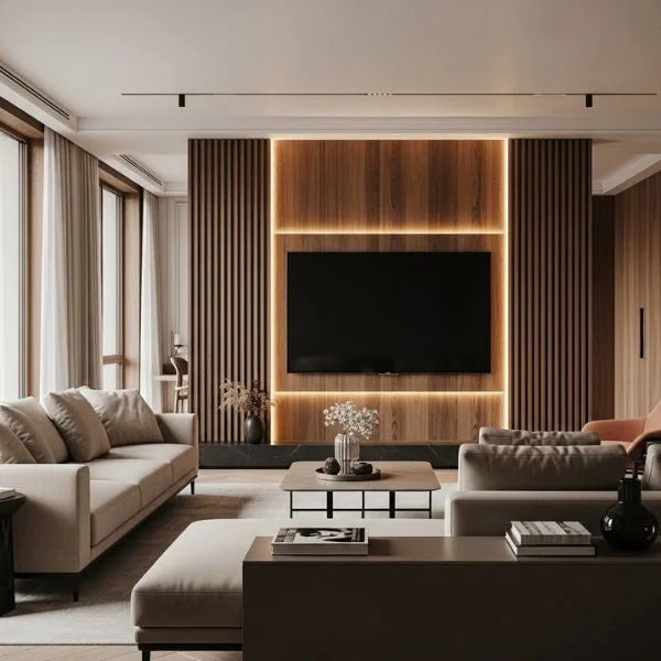 Flexibles Akustik Lamellenpanel – 270 × 110 cm